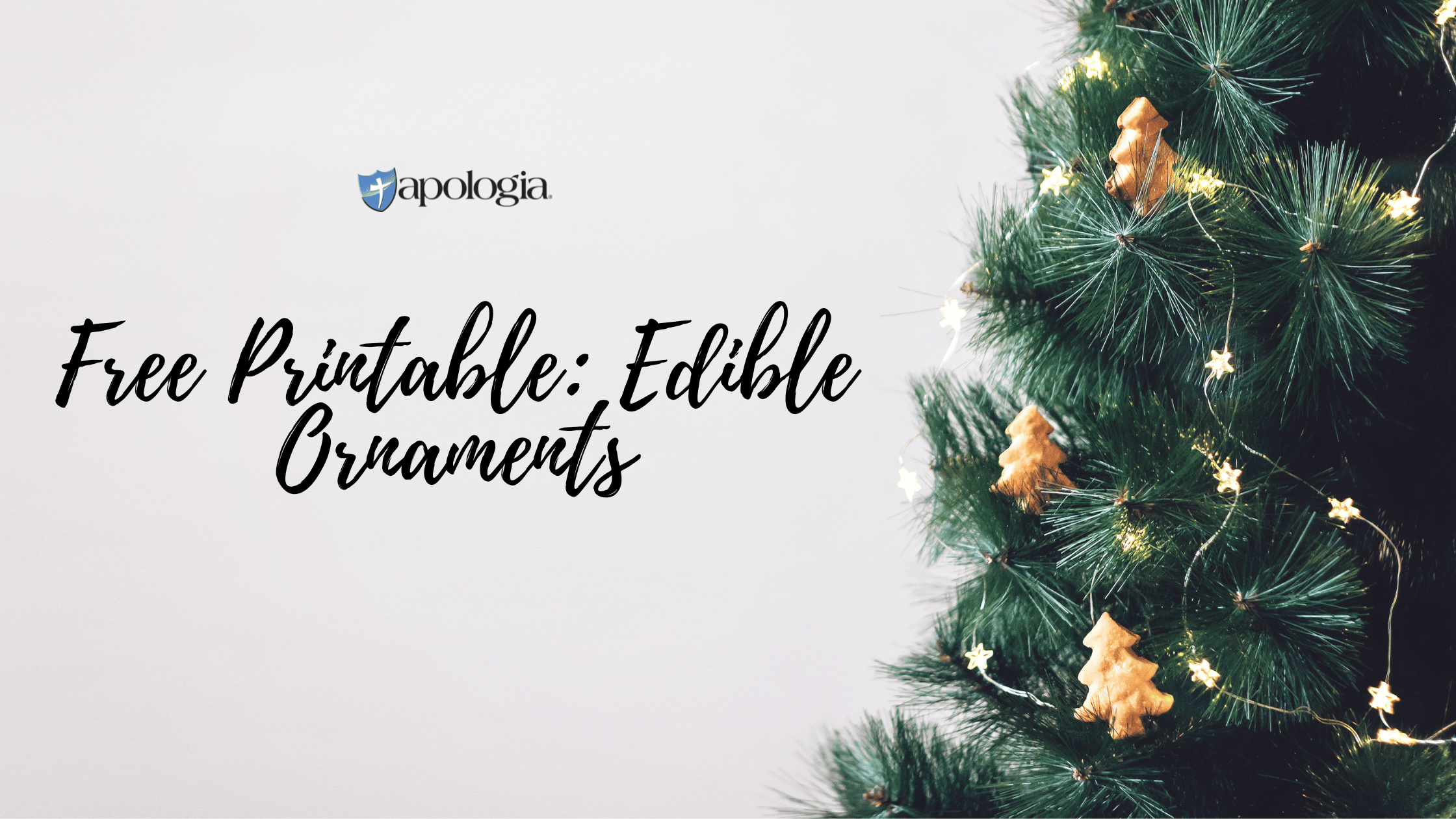Free Printable Edible Ornaments Christmas Craft for your family
