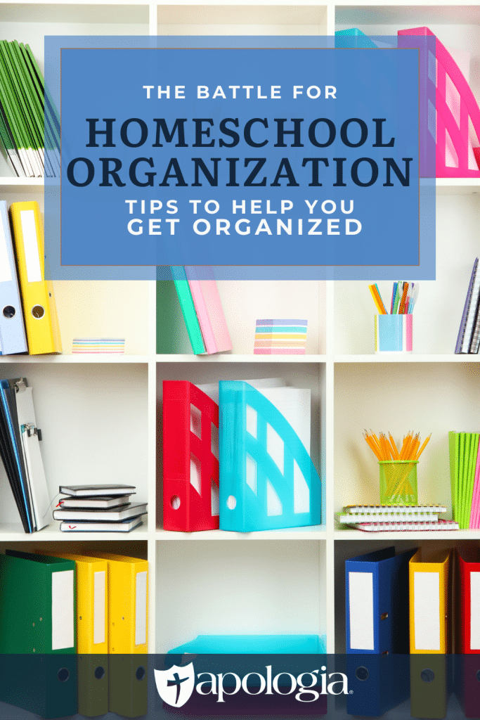 Homeschool veteran, Kristi Clover, has 5 tips that will help you get your homeschool organized. Homeschool organization can be done with this crate system
