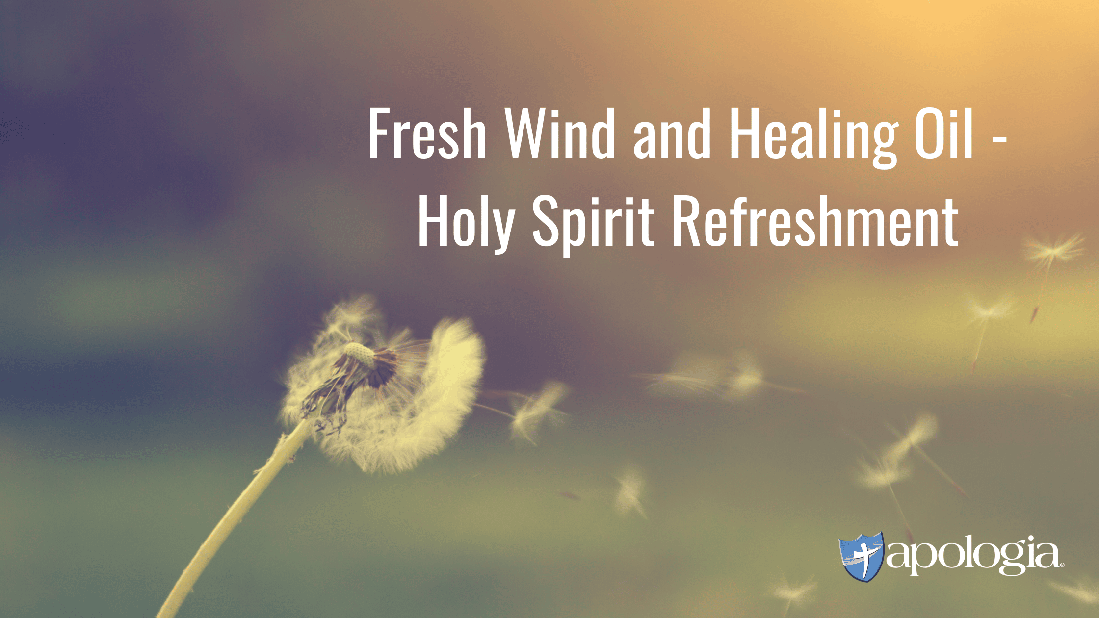 Fresh Wind and Healing Oil – Holy Spirit Refreshment