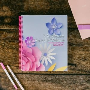 The Ultimate Homeschool Planner Pink Front Cover