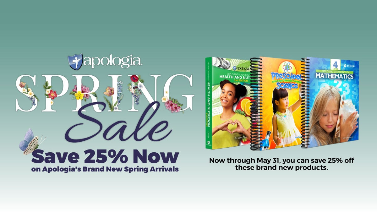 Apologia New Season, New Site, New Products, New Sale