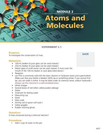 Apologia high school chemistry