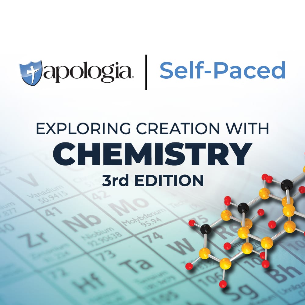 Apologia’s online homeschool Chemistry self-paced course provides students with self-directed learning tools to ensure they master the concepts taught.