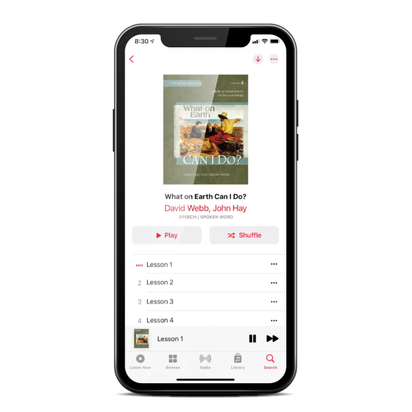What On Earth Can I Do? audiobook is the perfect accompaniment to the textbook for students who are auditory learners, or have learning challenges.