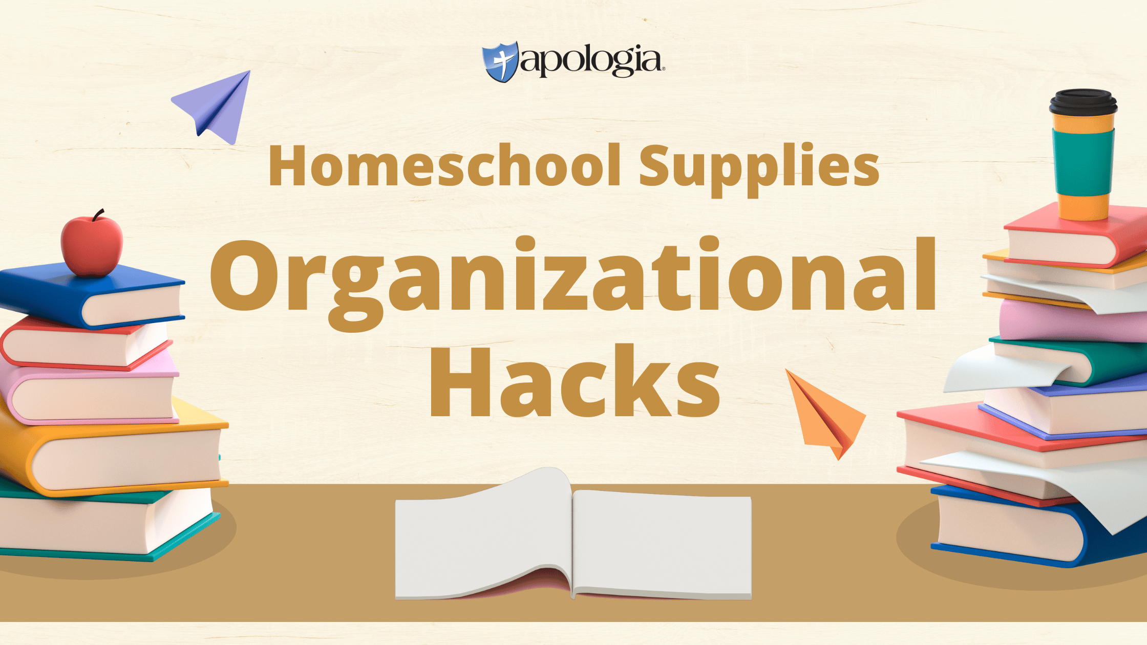 Struggling with homeschool supplies organization? Discover simple and effective organizational hacks to keep your homeschool space tidy, efficient, and stress-free. Read more on the Apologia blog!