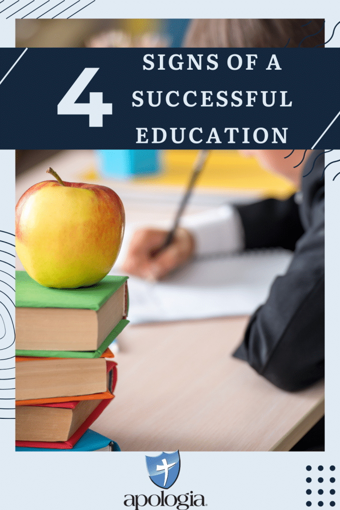 What is a sign of successful education? Here are four signs of a successful home education. They may not be what you think. Let's take a look! 