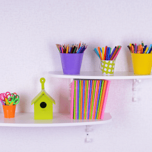 Homeschool Supplies Organizational Hacks blog post