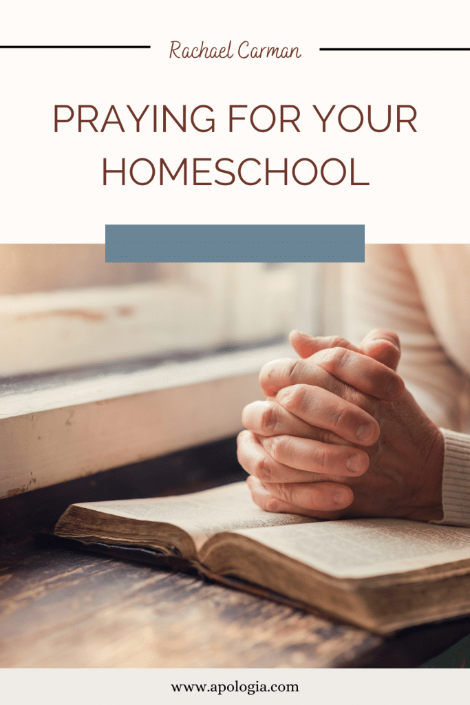 Praying for your Homeschool blog feature image Pinterest