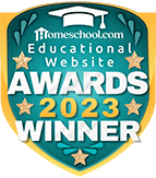 Homeschool.com educational website awards winner - 2023