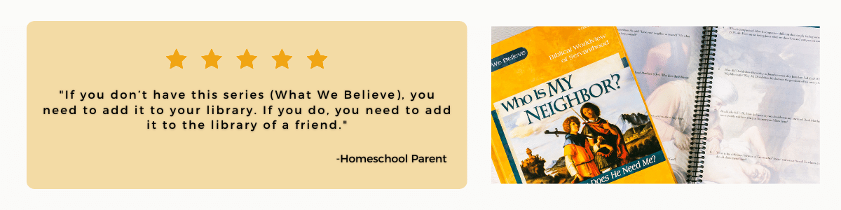 Who Is My Neighbor? And Do They Really Need Me? Homeschool worldview curriculum review