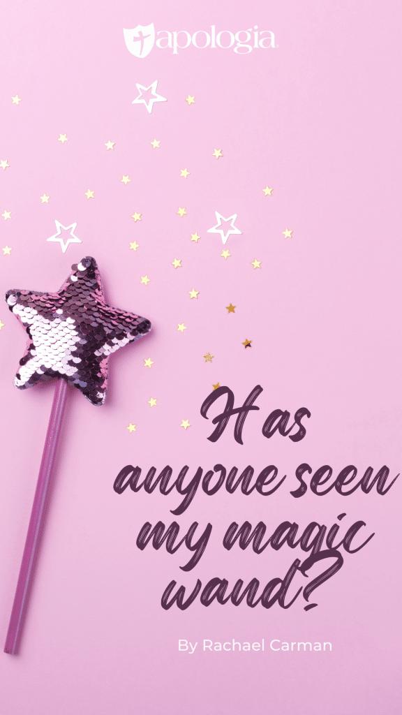 Do you ever wish you had a magic wand to wish your problems away?  Here’s the deal: there is no magic wand, but there is His mighty right hand. 