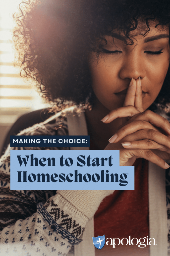 Making the Choice When and How to Start Homeschooling Blog Feature image Pinterest