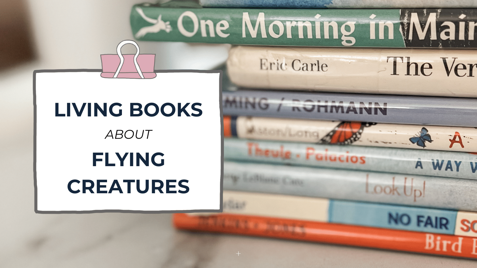 living books about flying creatures blog feature image