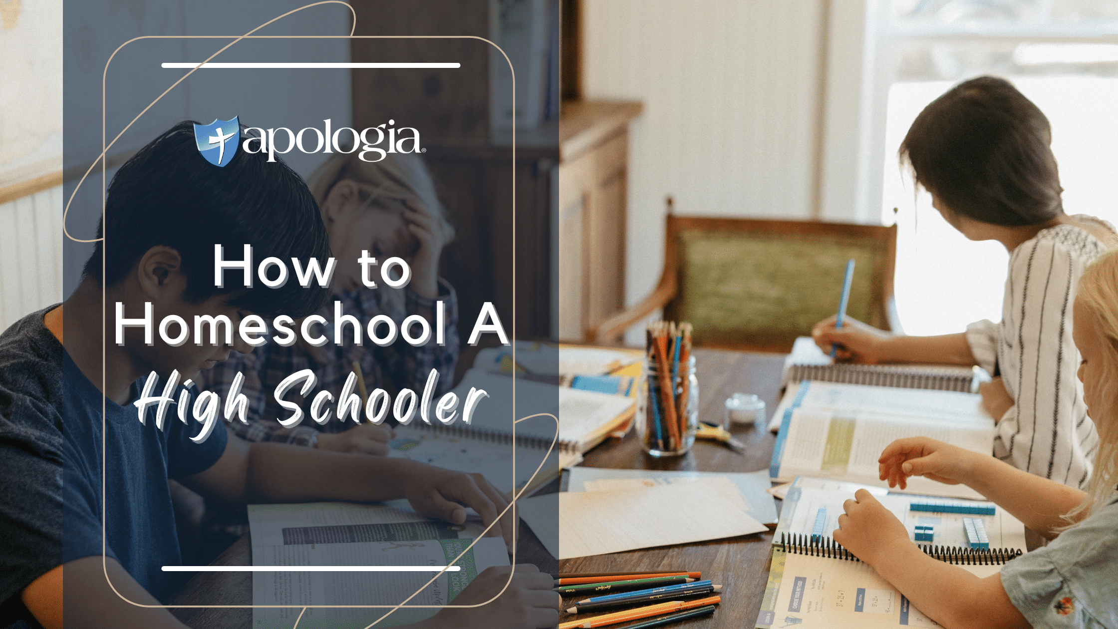 How to homeschool a high schooler blog feature image