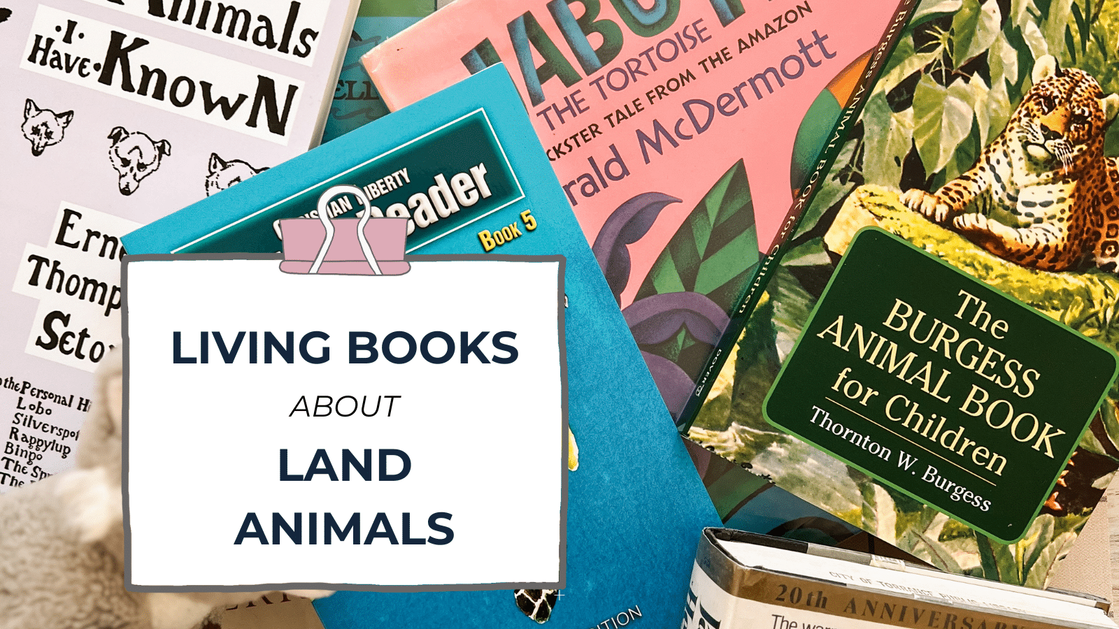 living books about land animals blog feature image