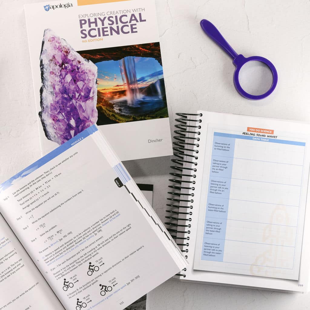 Exploring Creation with Physical Science 4th edition Advantage Set - Textbook, Course Guide & Answer Key with Test Pages, and Student Notebook