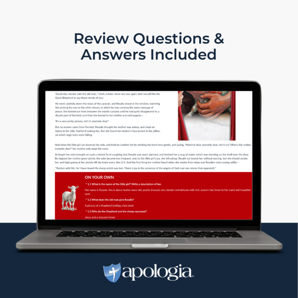 Self-Paced Literature Unit Study A Peep Behind the Scenes Review Questions