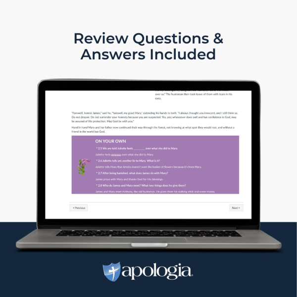 Self-Paced Literature Unit Study The Basket of Flowers Review Questions