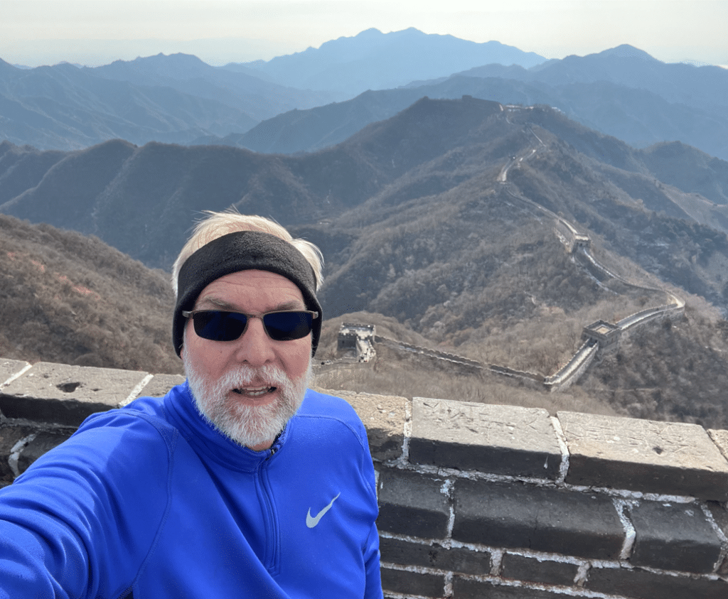 Davis Carman at the Great Wall of China