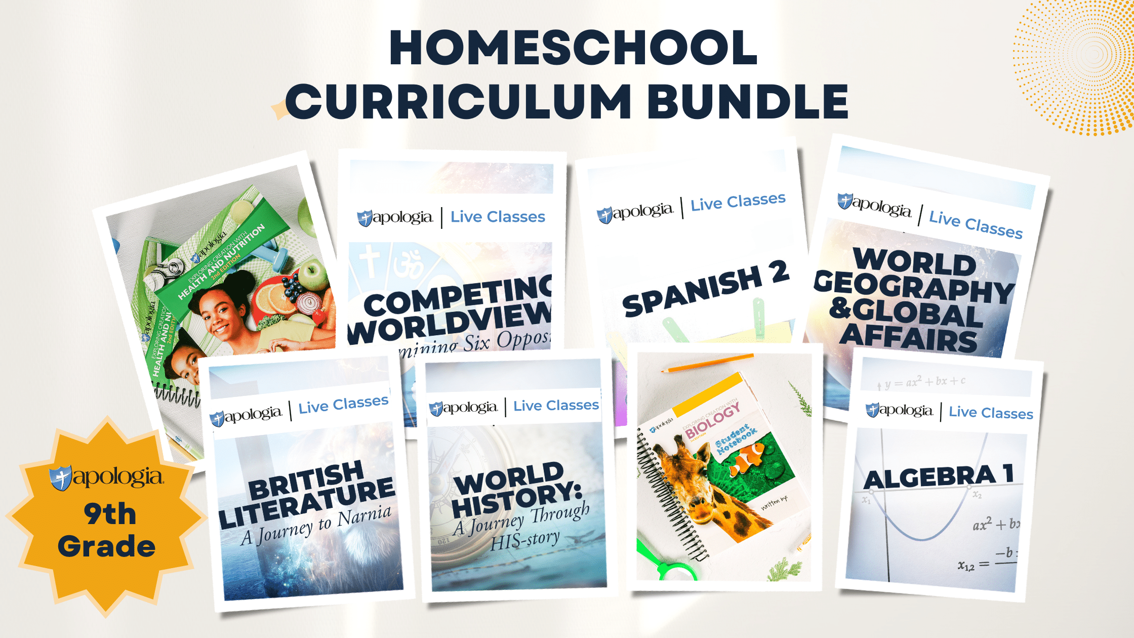 9th homeschool curriculum blog post feature image