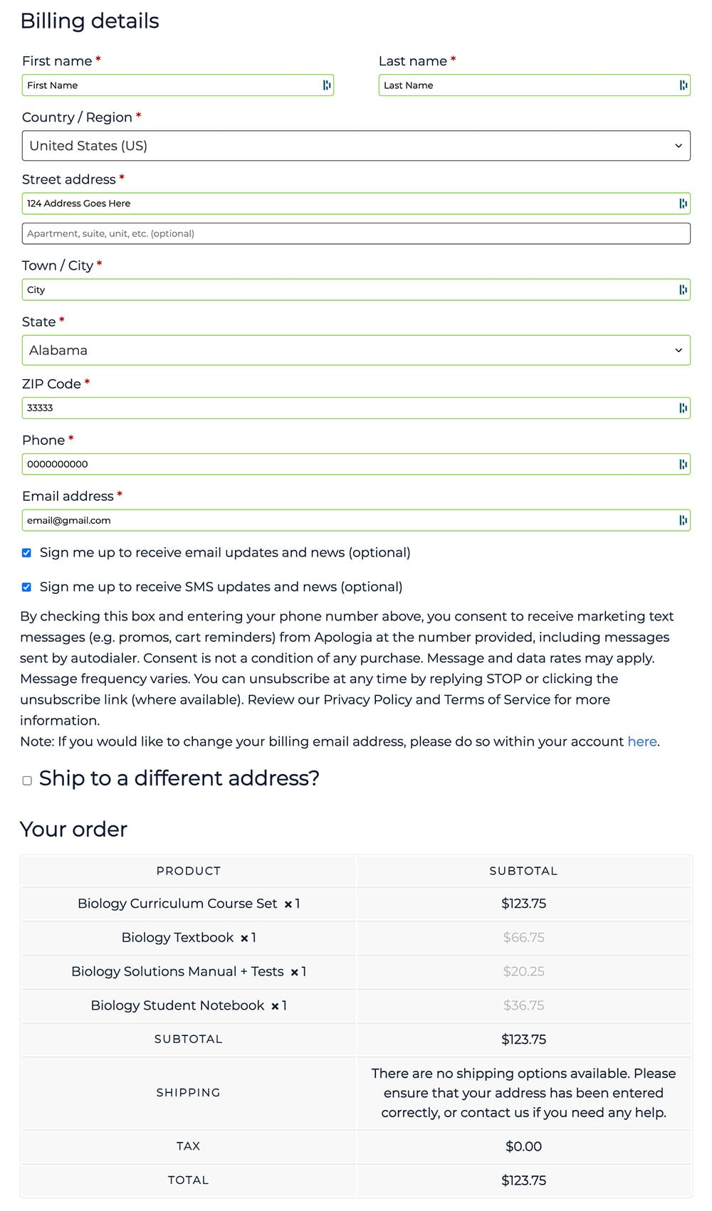 ClassWallet Screenshot Example