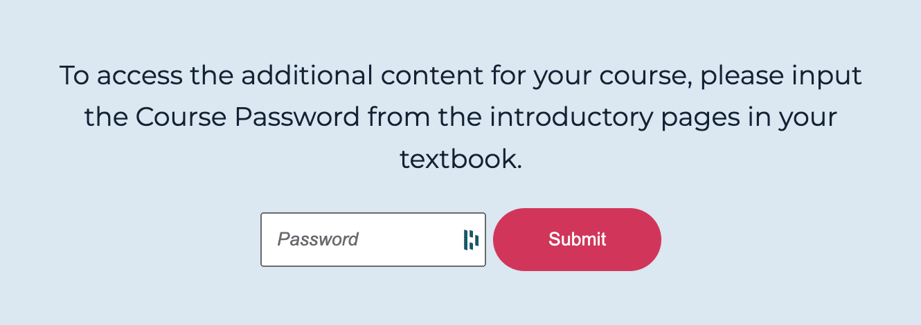 Book Extras Password