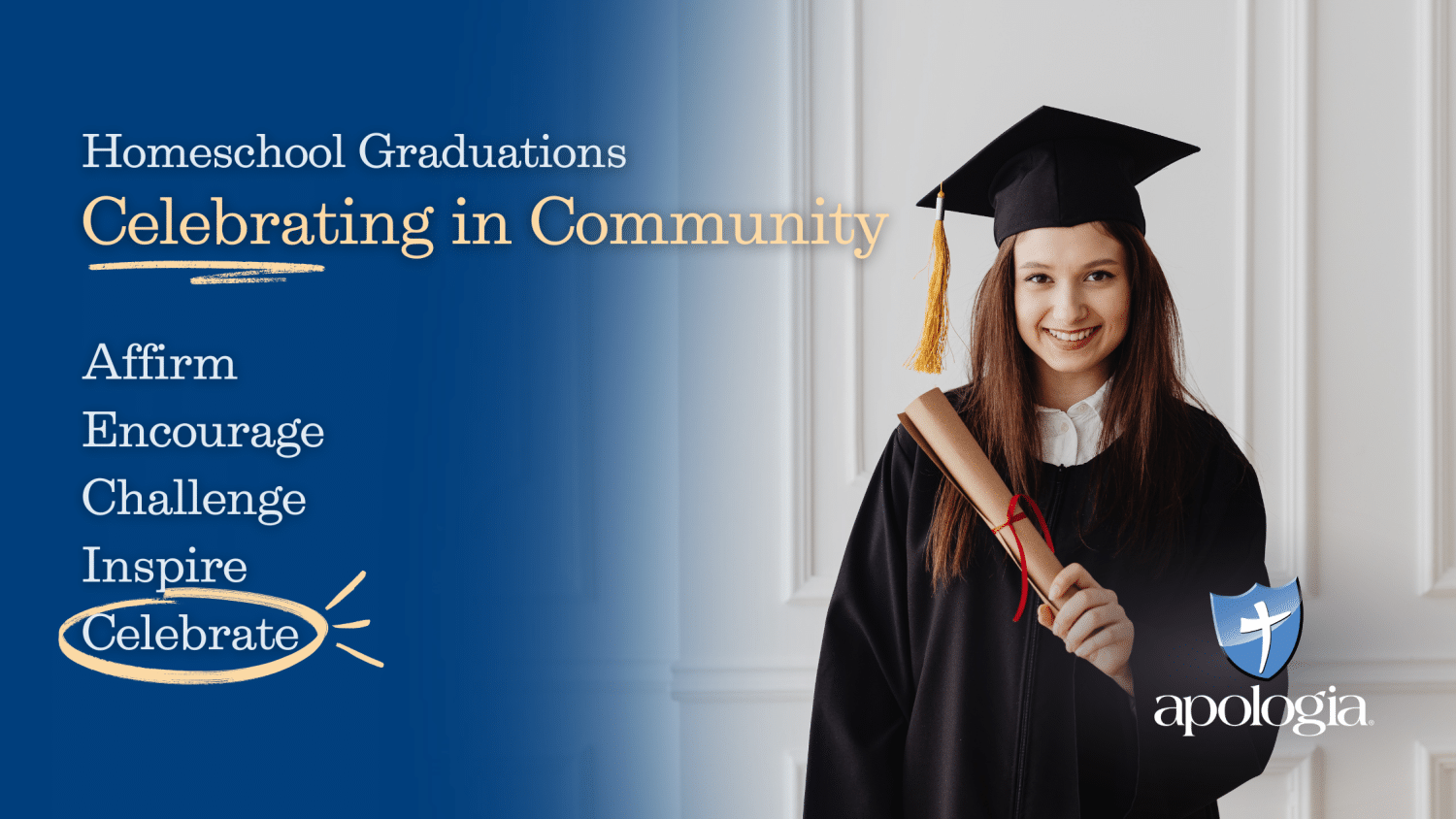 Celebrate: Your Homeschooling Adventure of a Lifetime blog post feature image - graduate holding diploma