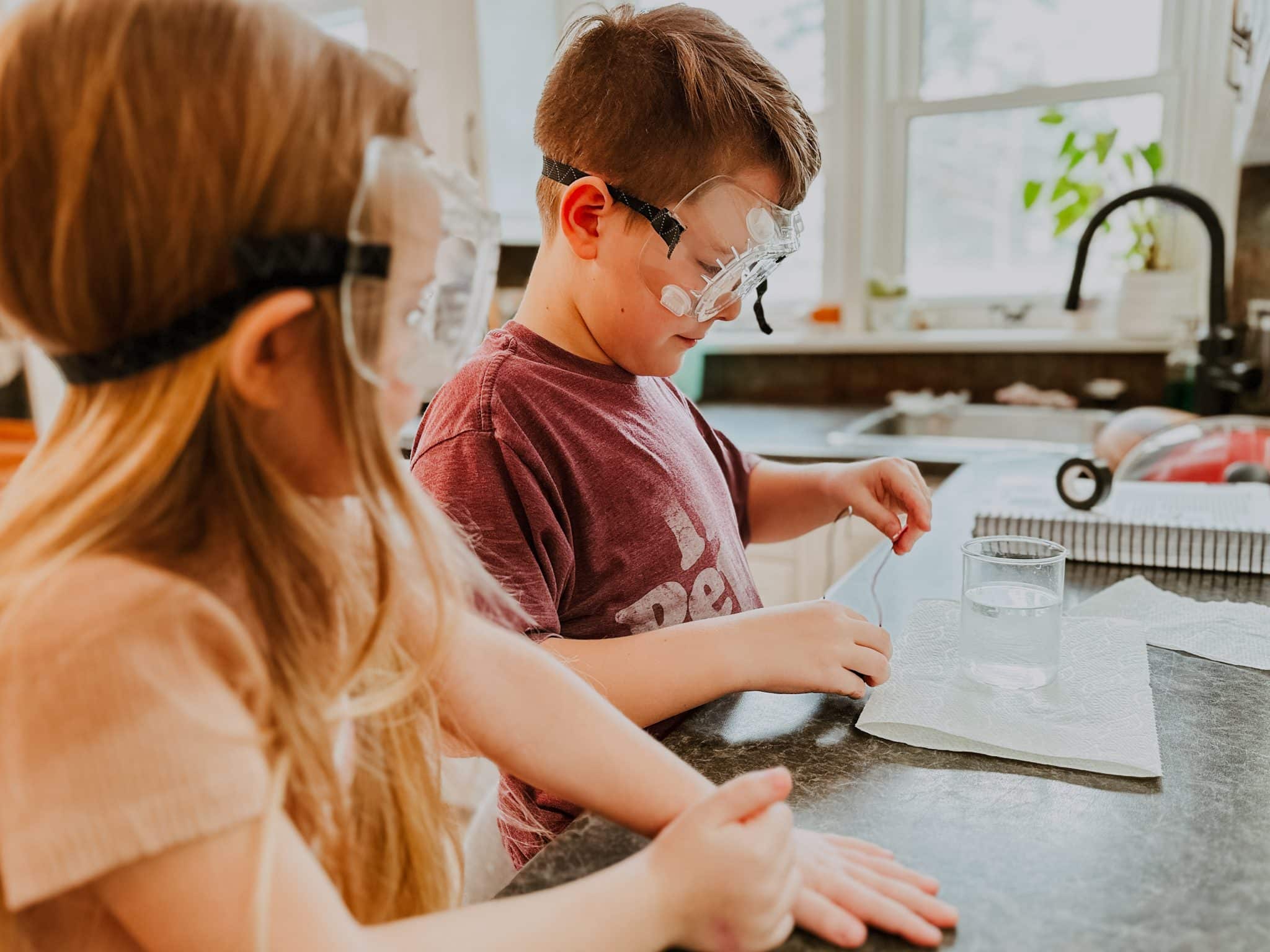 Students doing a hands-on experiment